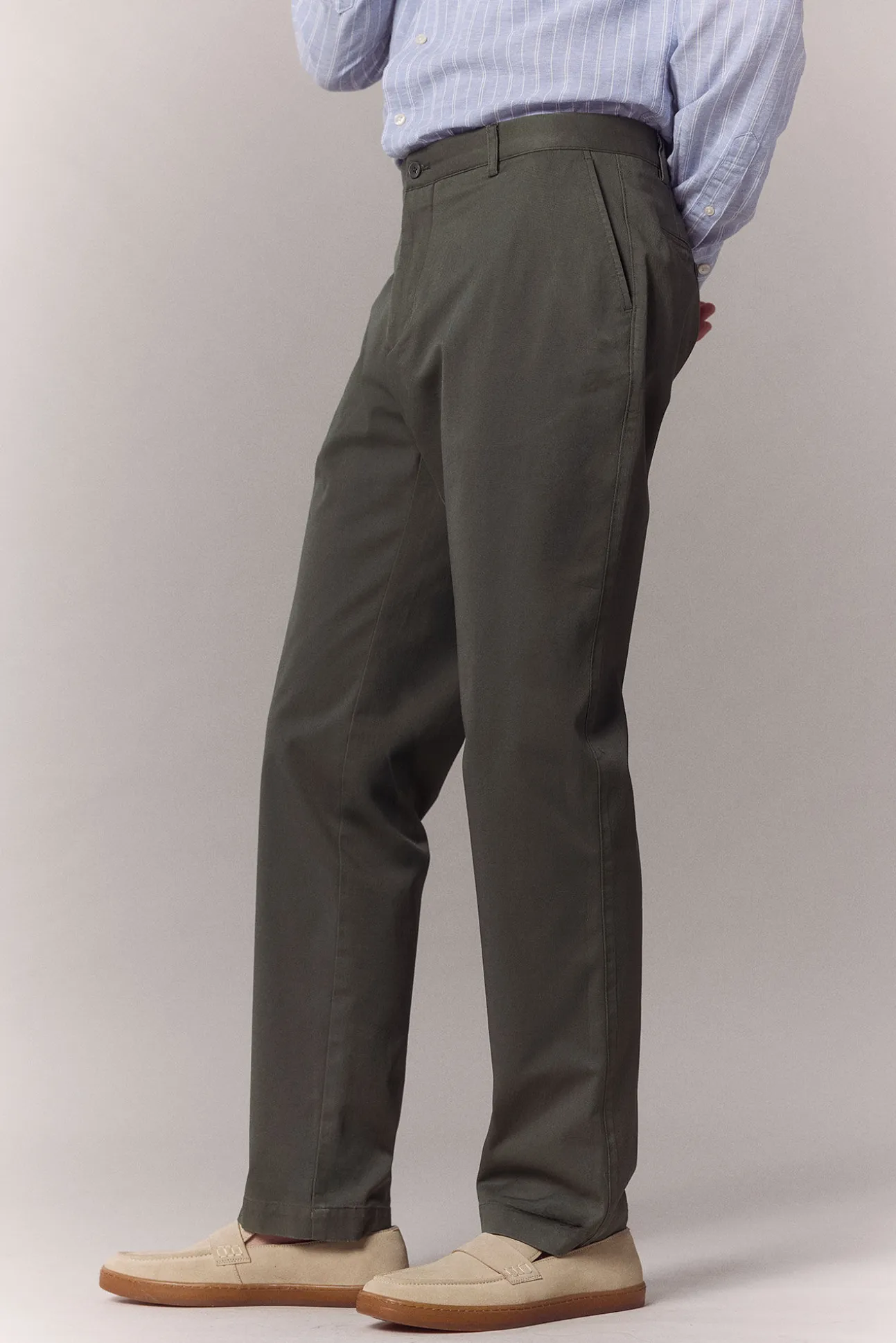 Pantalón traje coordinado algodón