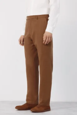 Pantalón traje coordinado mezcla lino