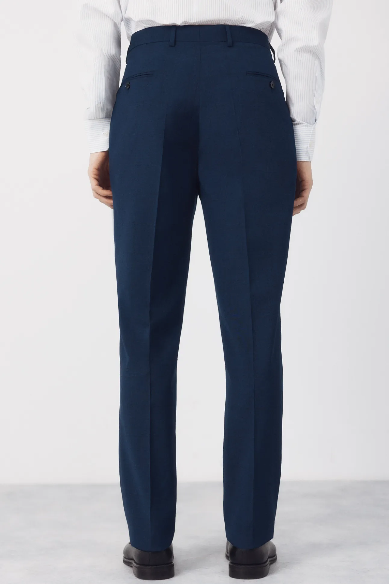 Pantalón traje dynamic cuadro azul