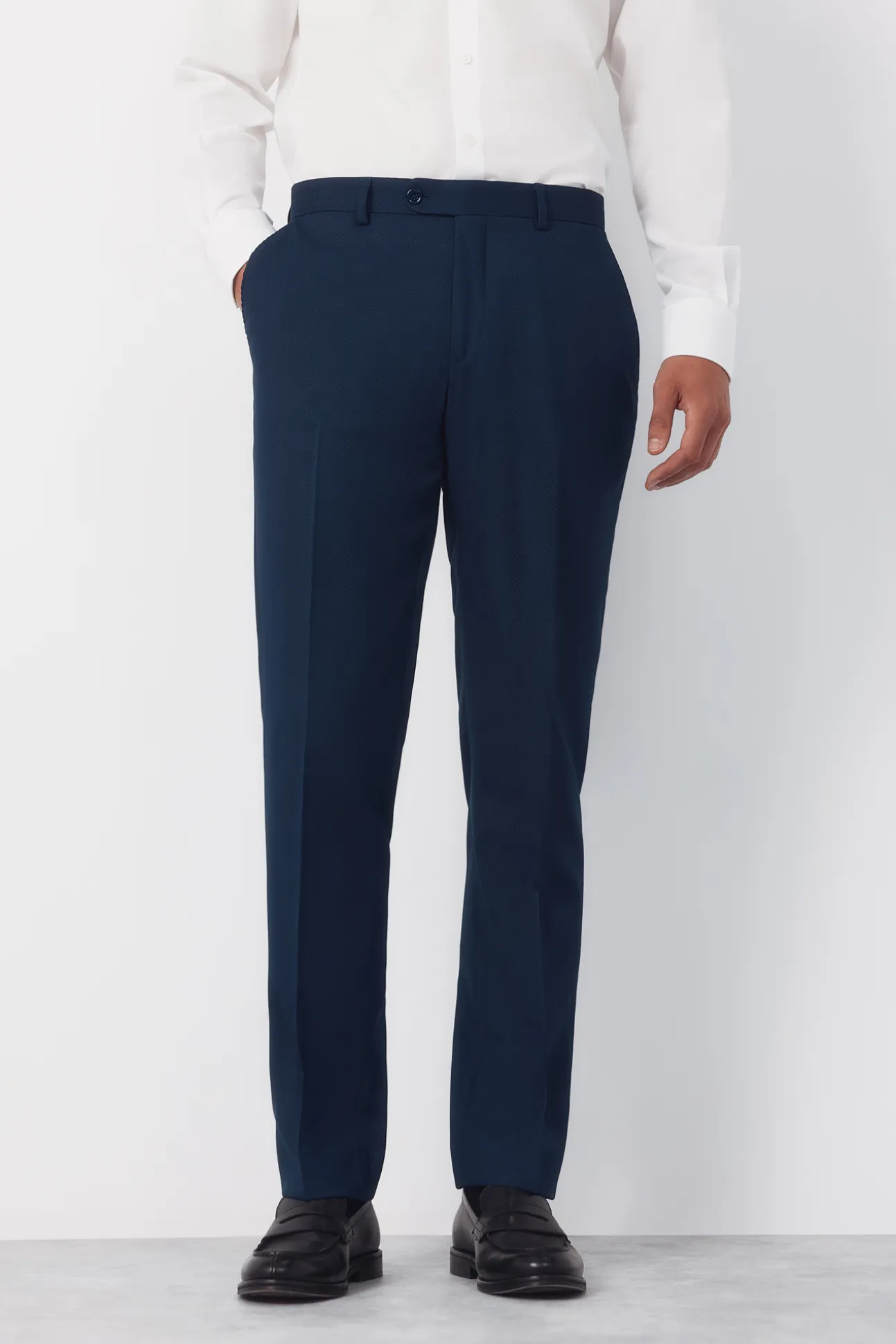 Pantalón traje estructura Serie XXI azulón
