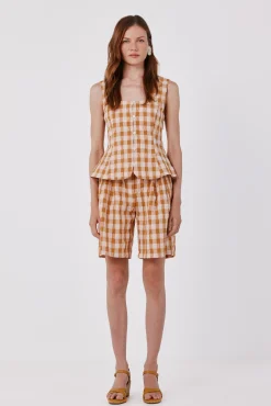 Pantalón vestir vichy