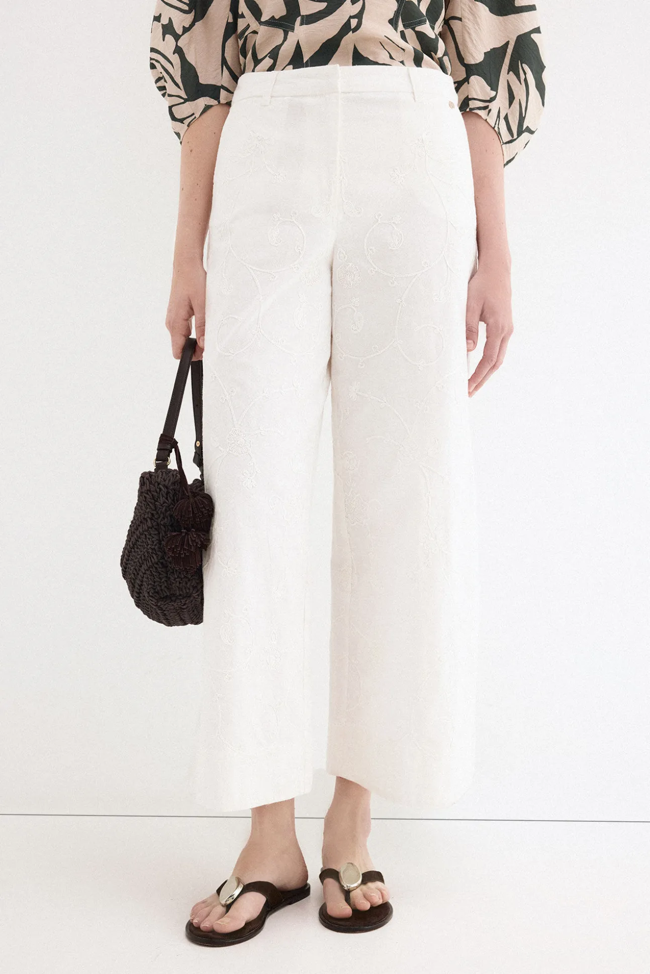 Pantalones wide flare classic