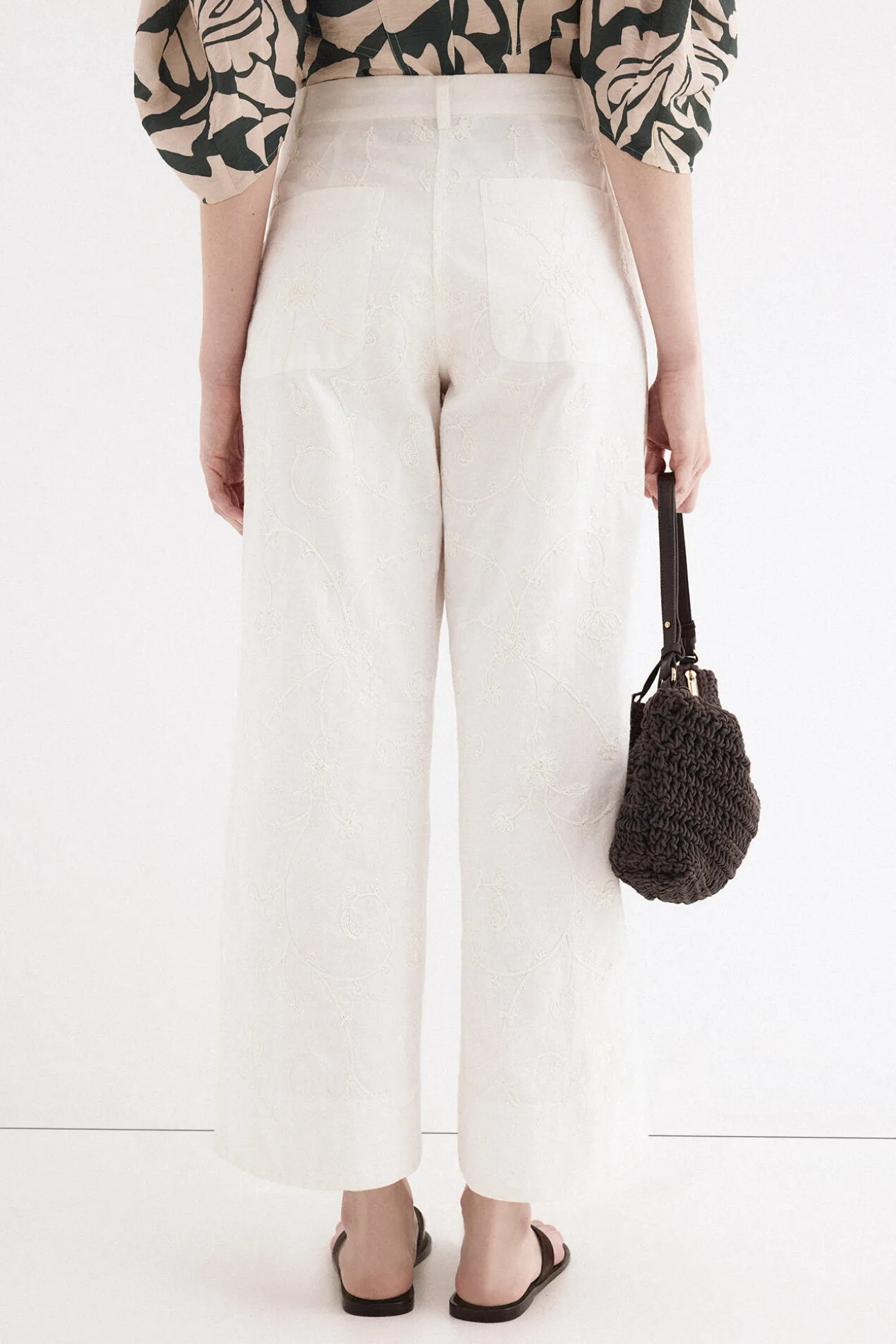 Pantalones wide flare classic