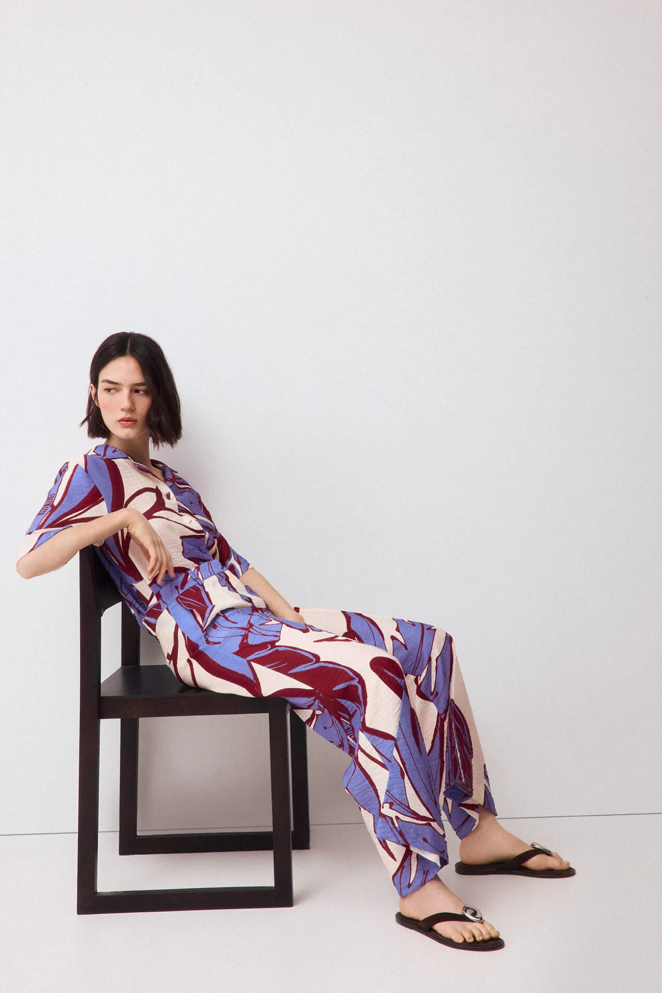 Pantalones wide flare classic