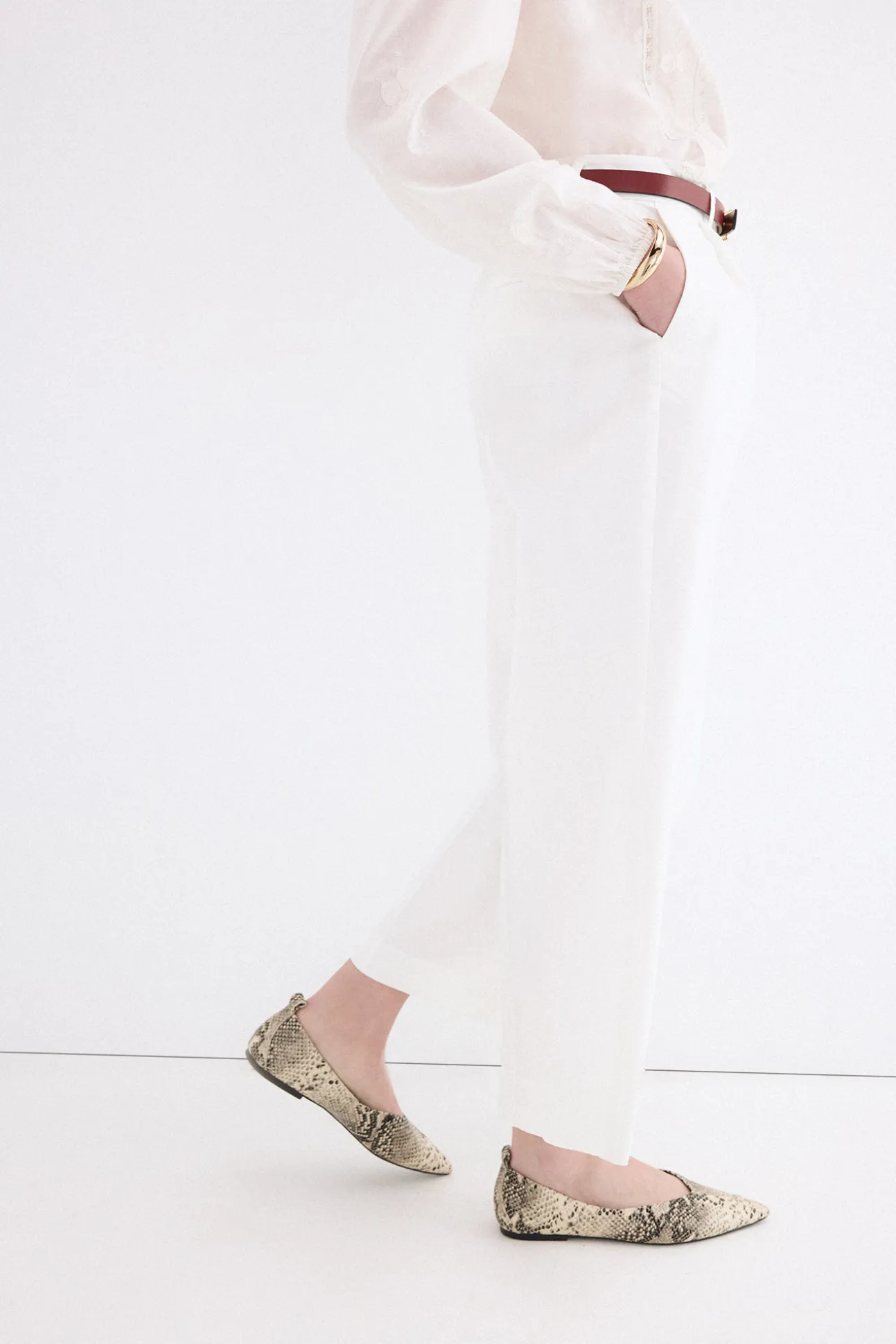 Pantalones wide leg classic