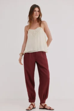 Paola. Pantalón fit bombacho