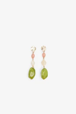 Pendientes cuentas resina