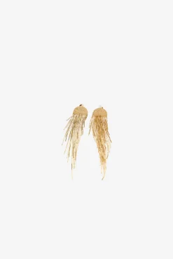 Pendientes flecos cadena