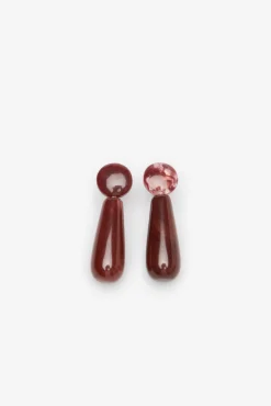 Pendientes lágrima resina