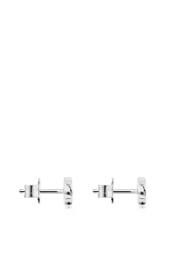 Pendientes oso de plata 6 mm
