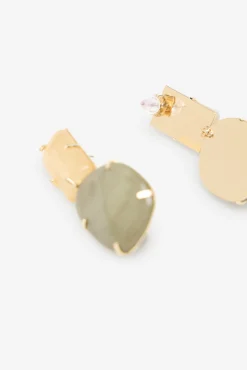 Pendientes piedra resina