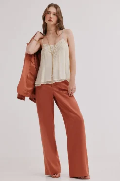 Penélope. Pantalón tejido satinado