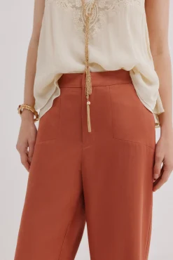 Penélope. Pantalón tejido satinado