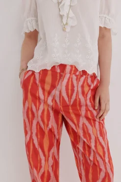 Perla. Pantalón fluído estampado
