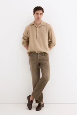Polera lino lisa