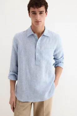 Polera lino lisa