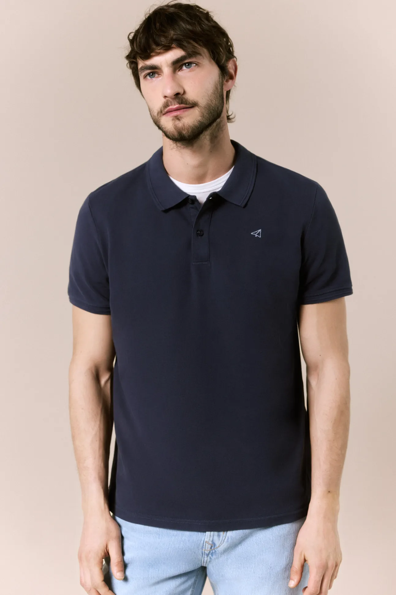 Polo básico piqué lavado