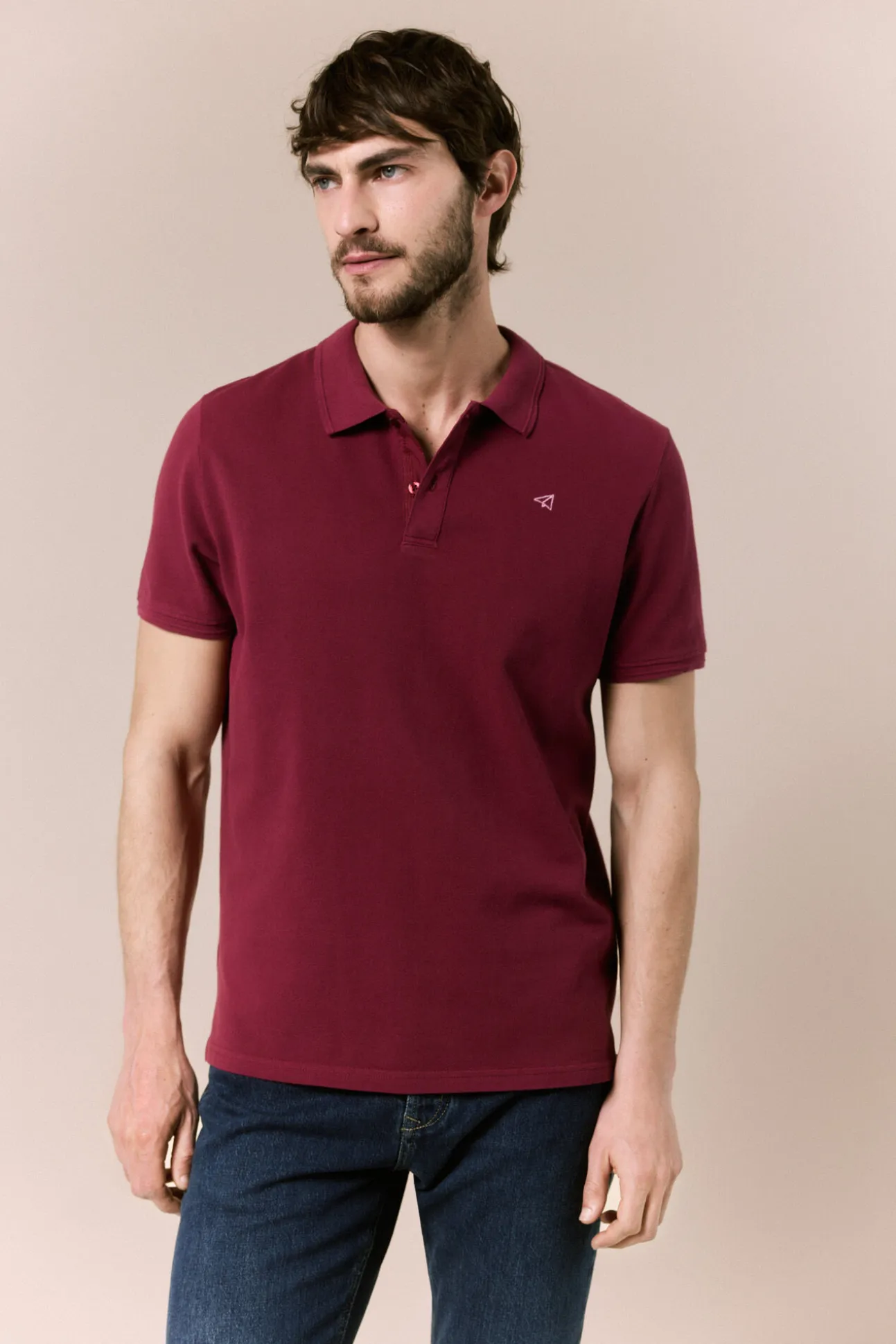 Polo básico piqué lavado