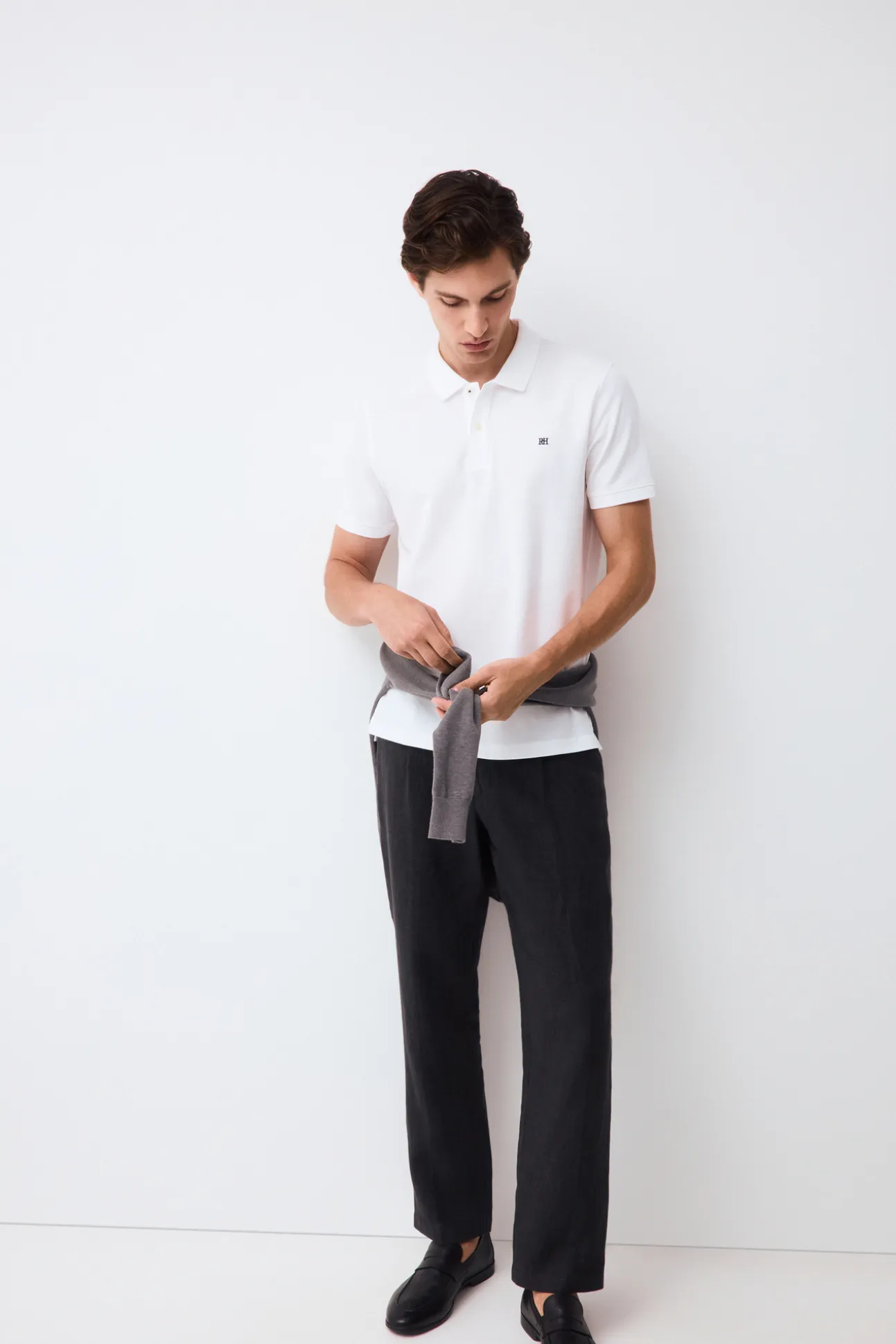 Polo básico slim piqué