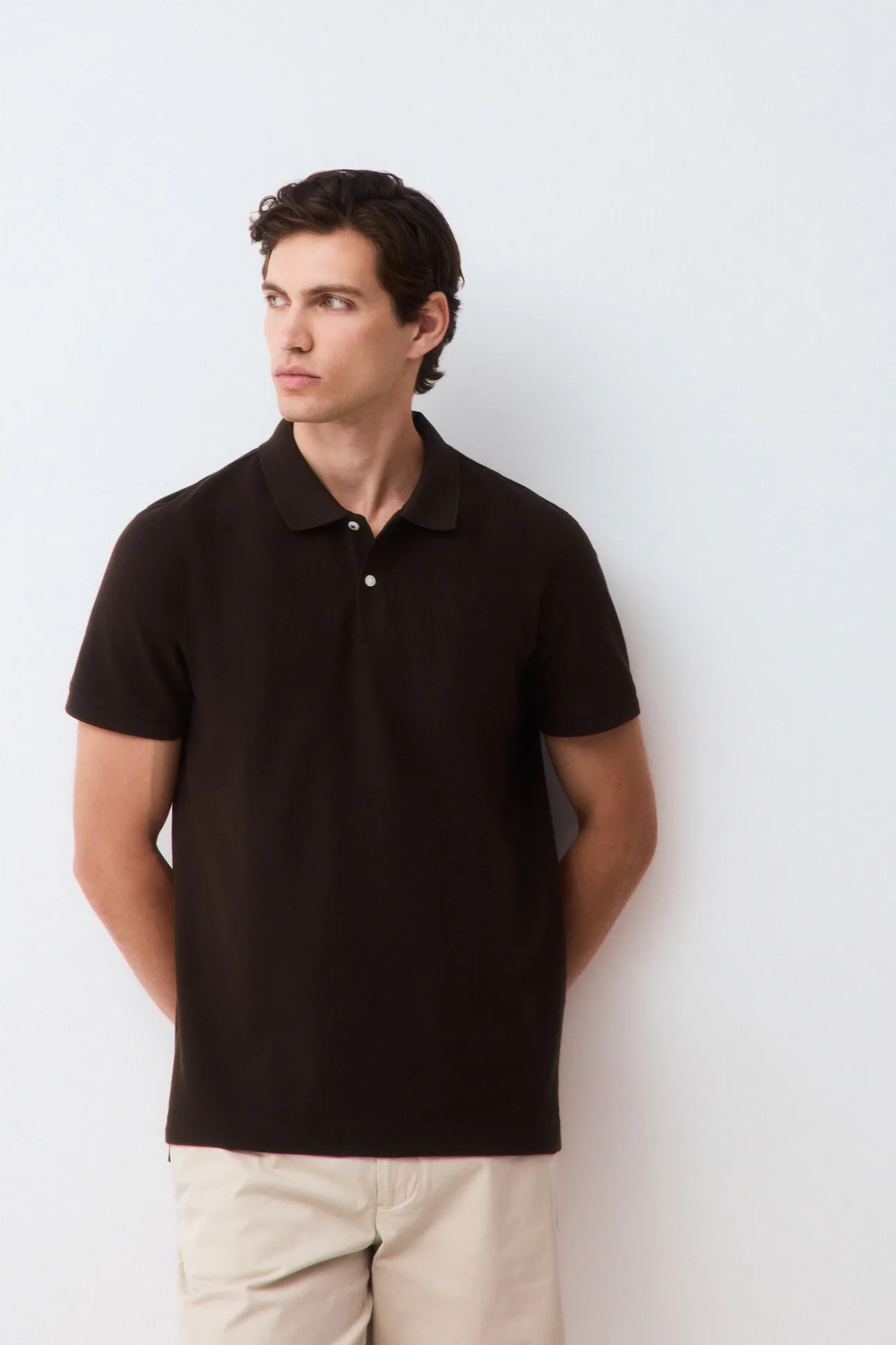 Polo básico slim piqué
