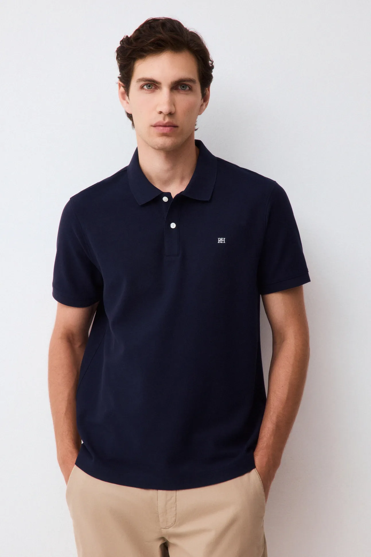 Polo básico slim piqué