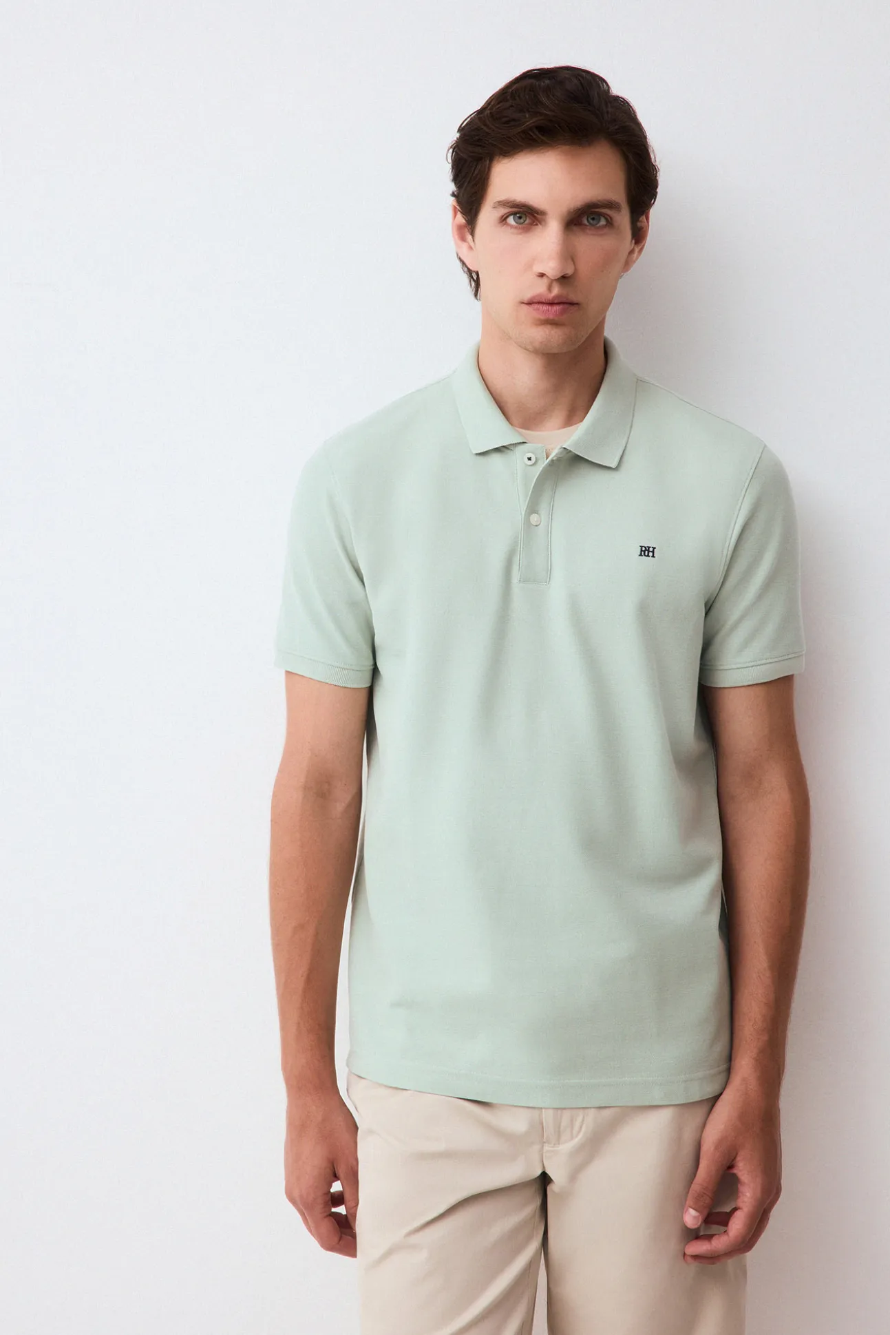 Polo básico slim piqué