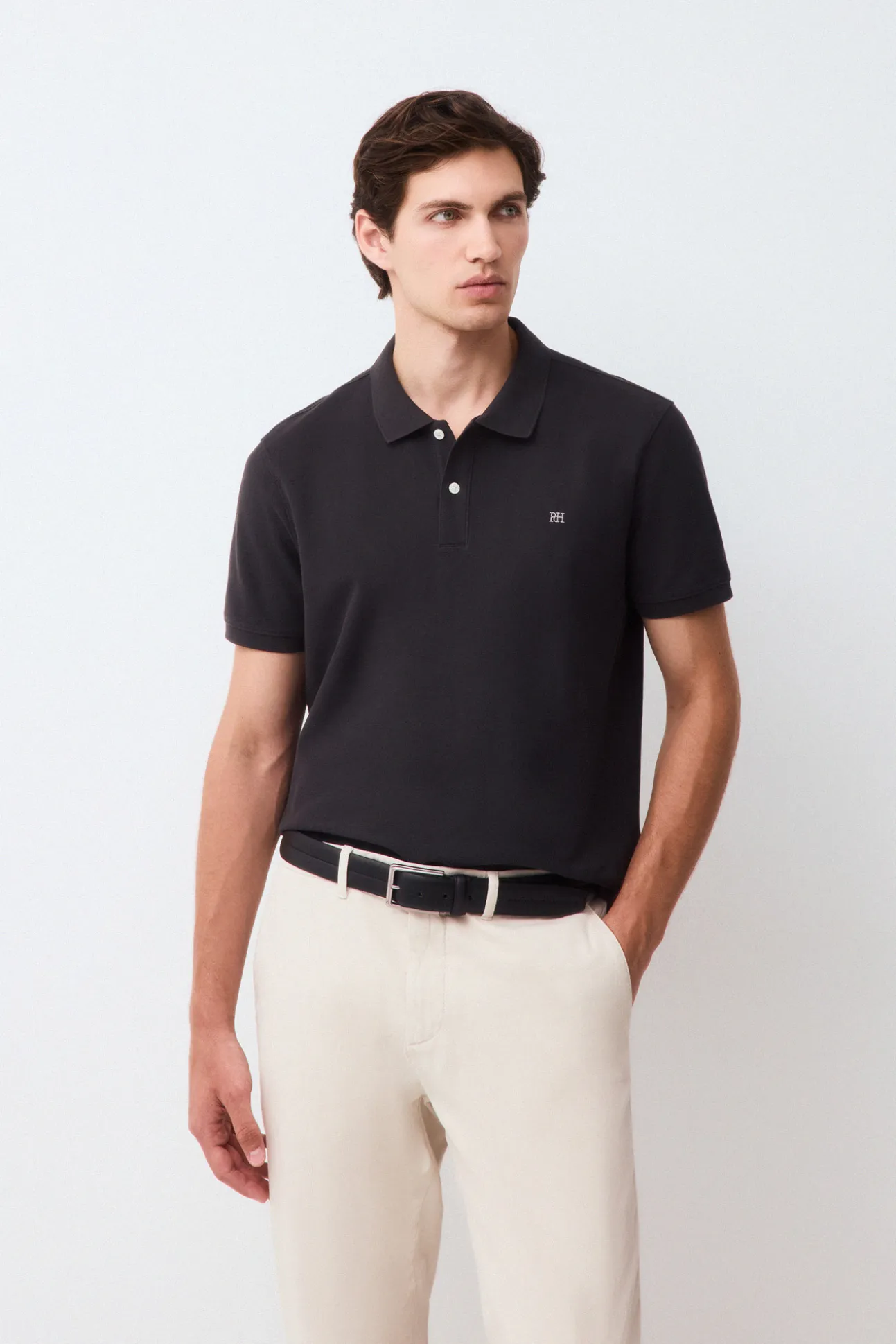 Polo básico slim piqué