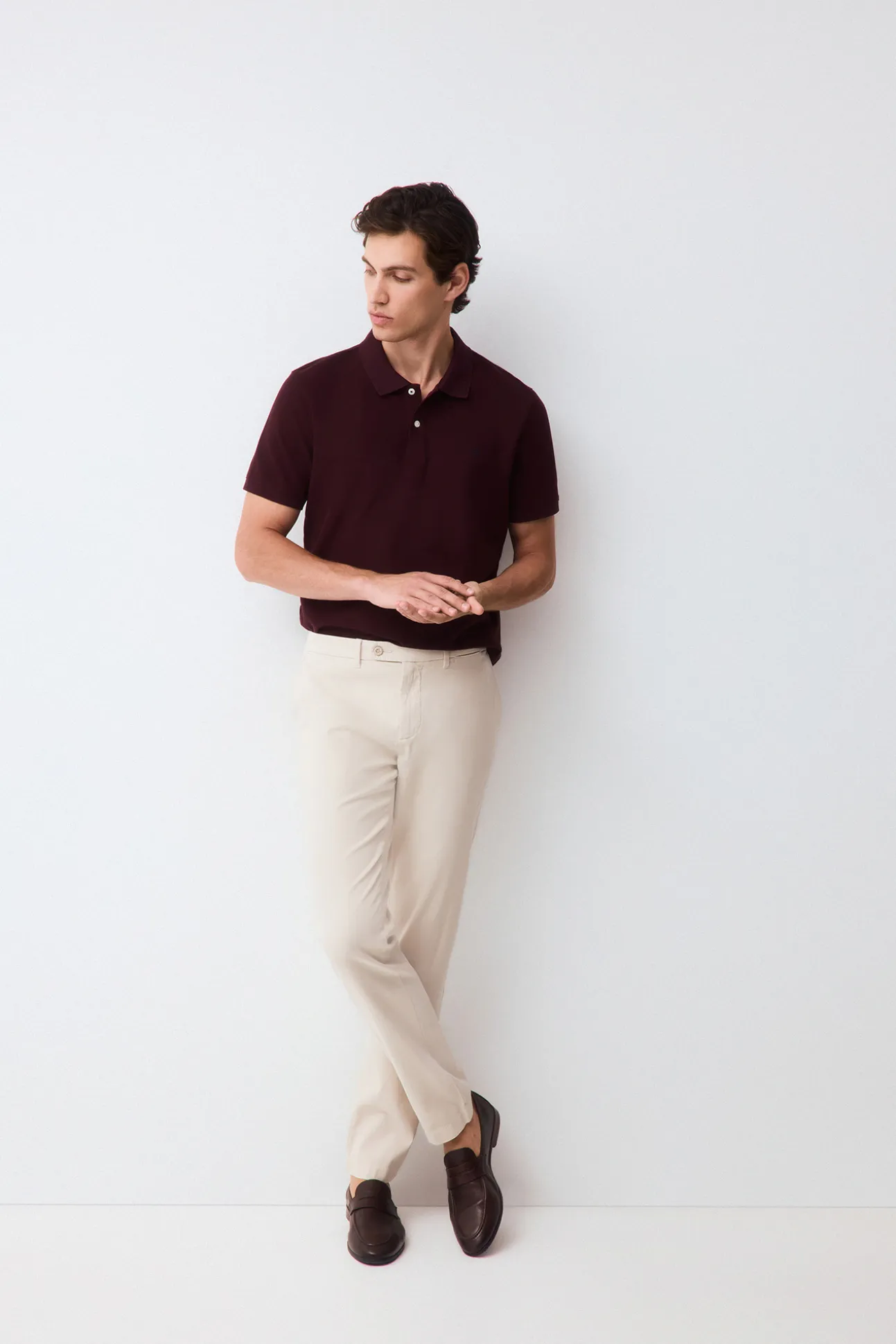 Polo básico slim piqué