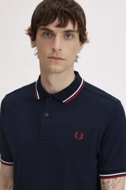 Polo con dos tonos Fred Perry