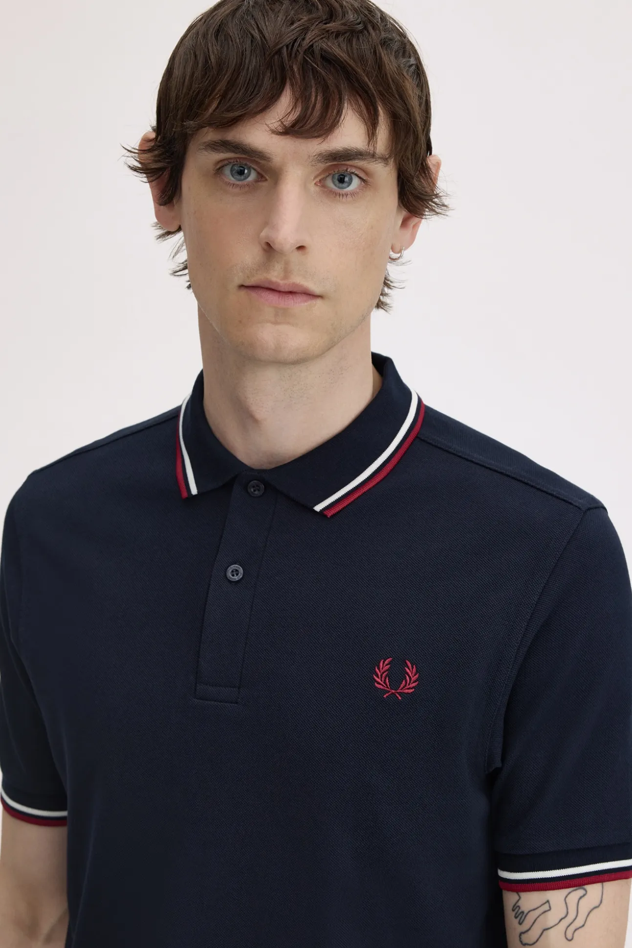 Polo con dos tonos Fred Perry