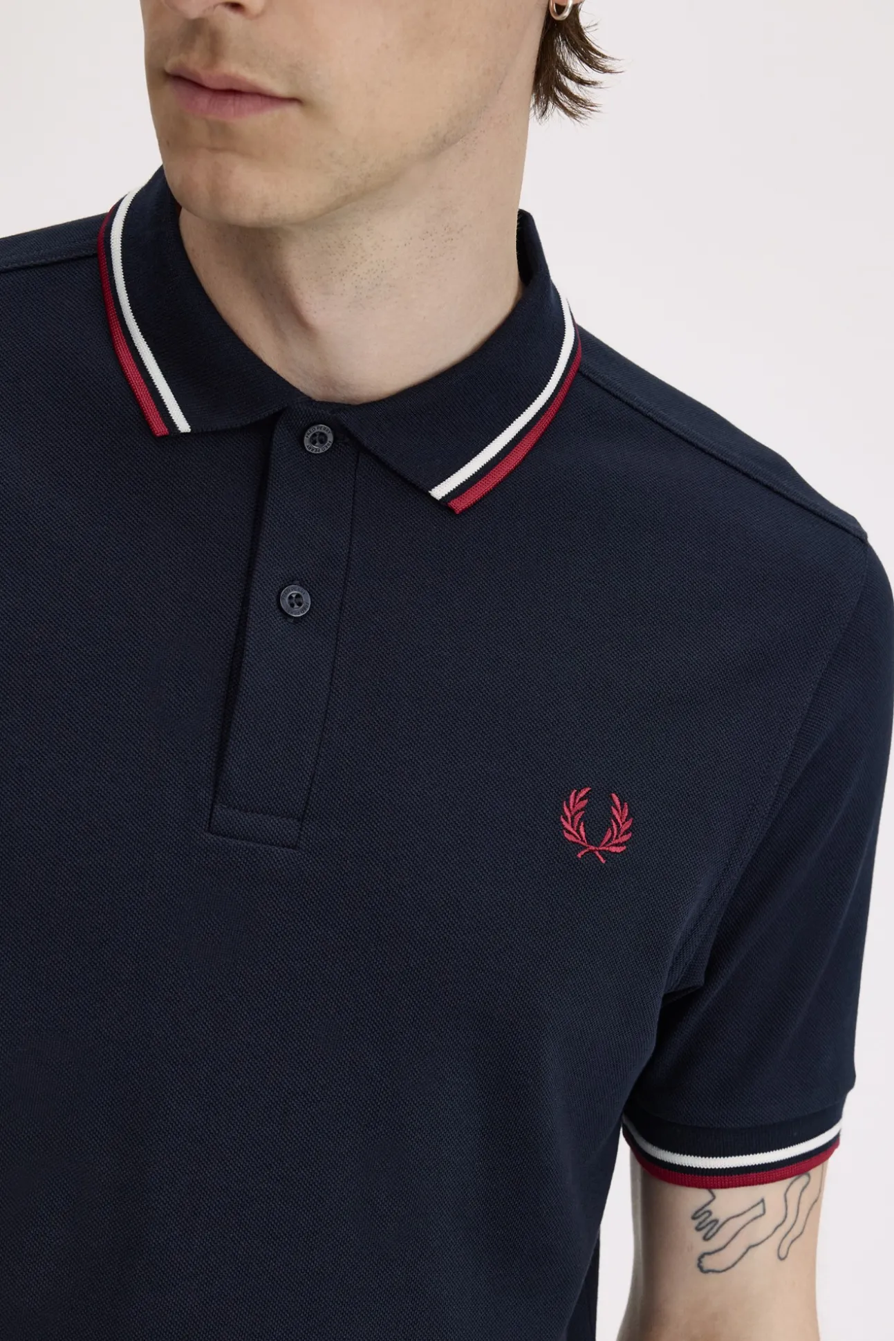 Polo con dos tonos Fred Perry