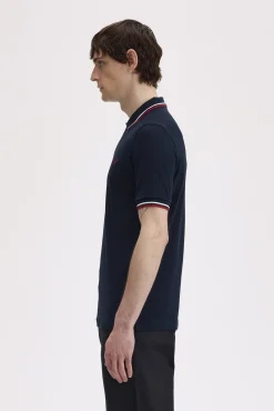 Polo con dos tonos Fred Perry