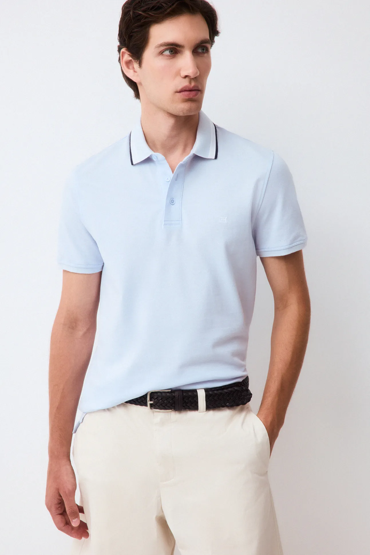 Polo cuello fantasía