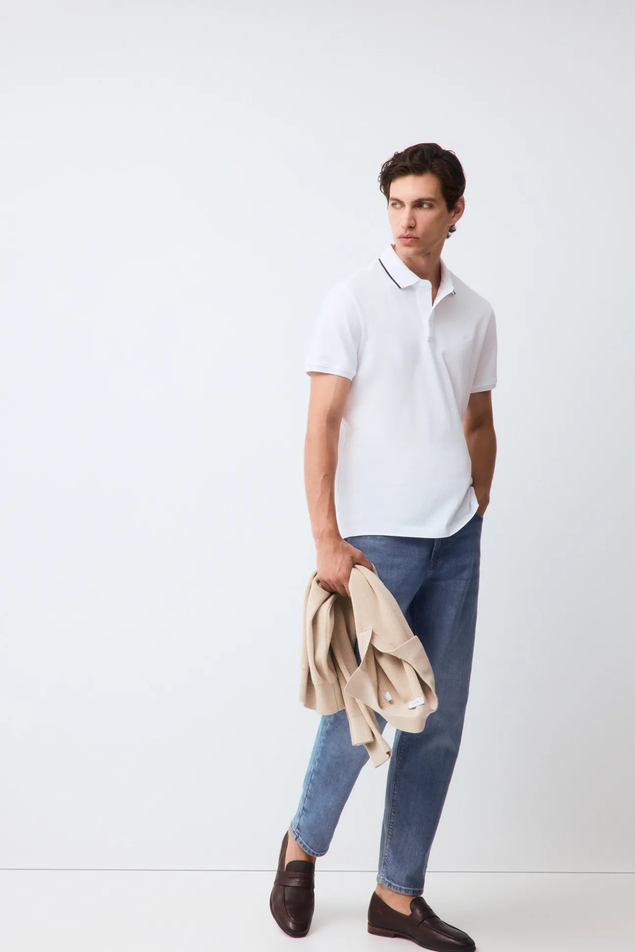 Polo cuello fantasía