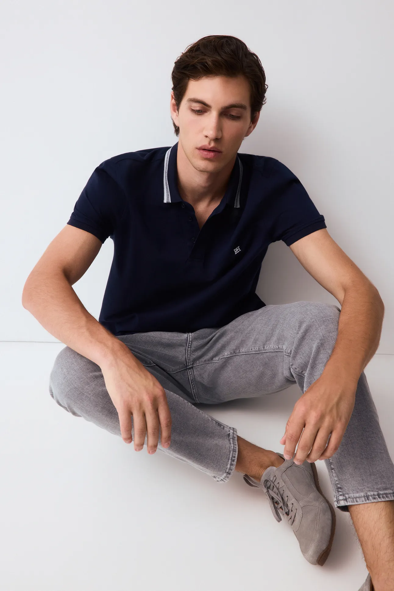 Polo cuello fantasía
