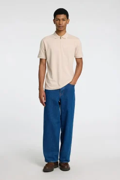 Polo de manga corta con cremallera