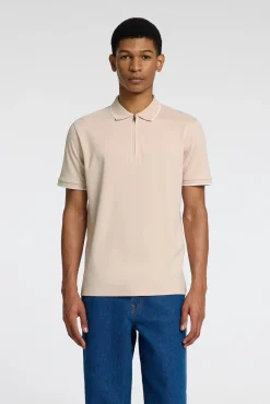 Polo de manga corta con cremallera
