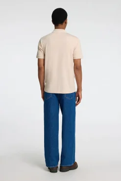 Polo de manga corta con cremallera