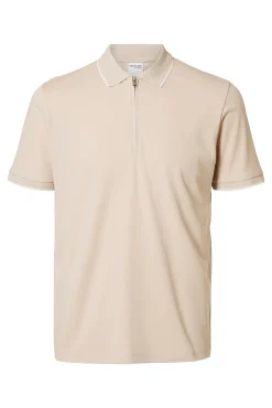 Polo de manga corta con cremallera