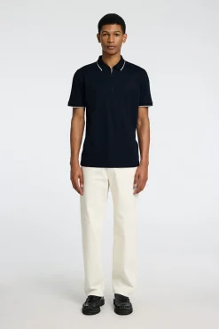 Polo de manga corta con cremallera