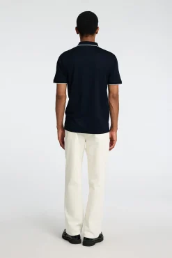 Polo de manga corta con cremallera