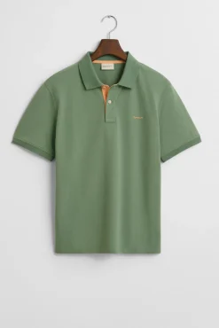 Polo de piqué en contraste