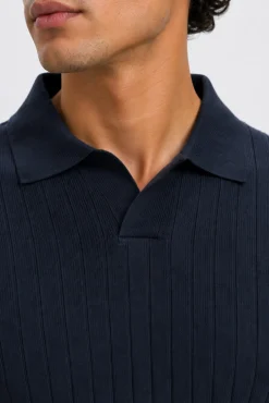 Polo de punto canalé