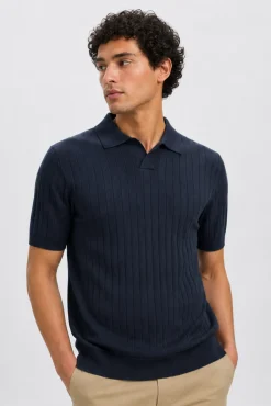 Polo de punto canalé