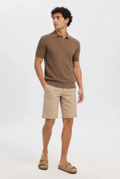 Polo de punto canalé