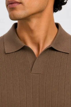 Polo de punto canalé