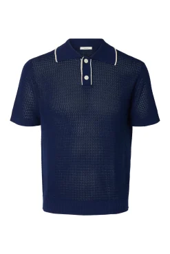 Polo de punto manga corta