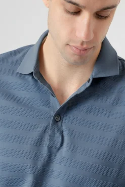 Polo dobby algodón liquen