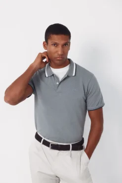 Polo estructura cuello fantasía