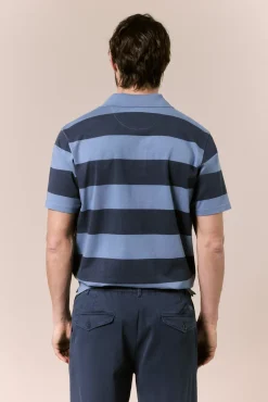 Polo lavado de rayas